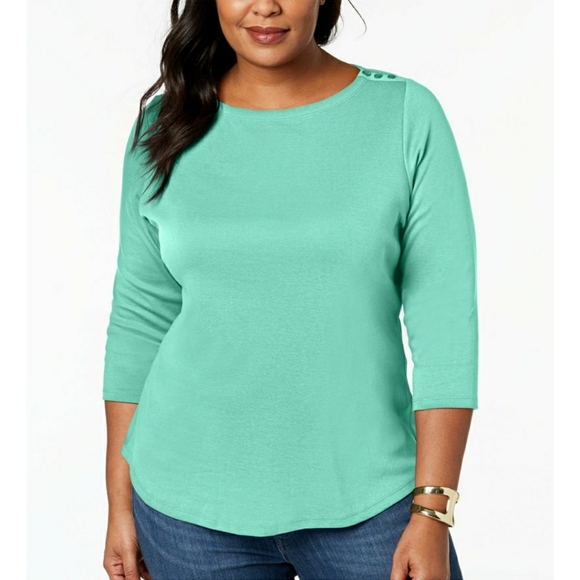 charter club tops plus size
